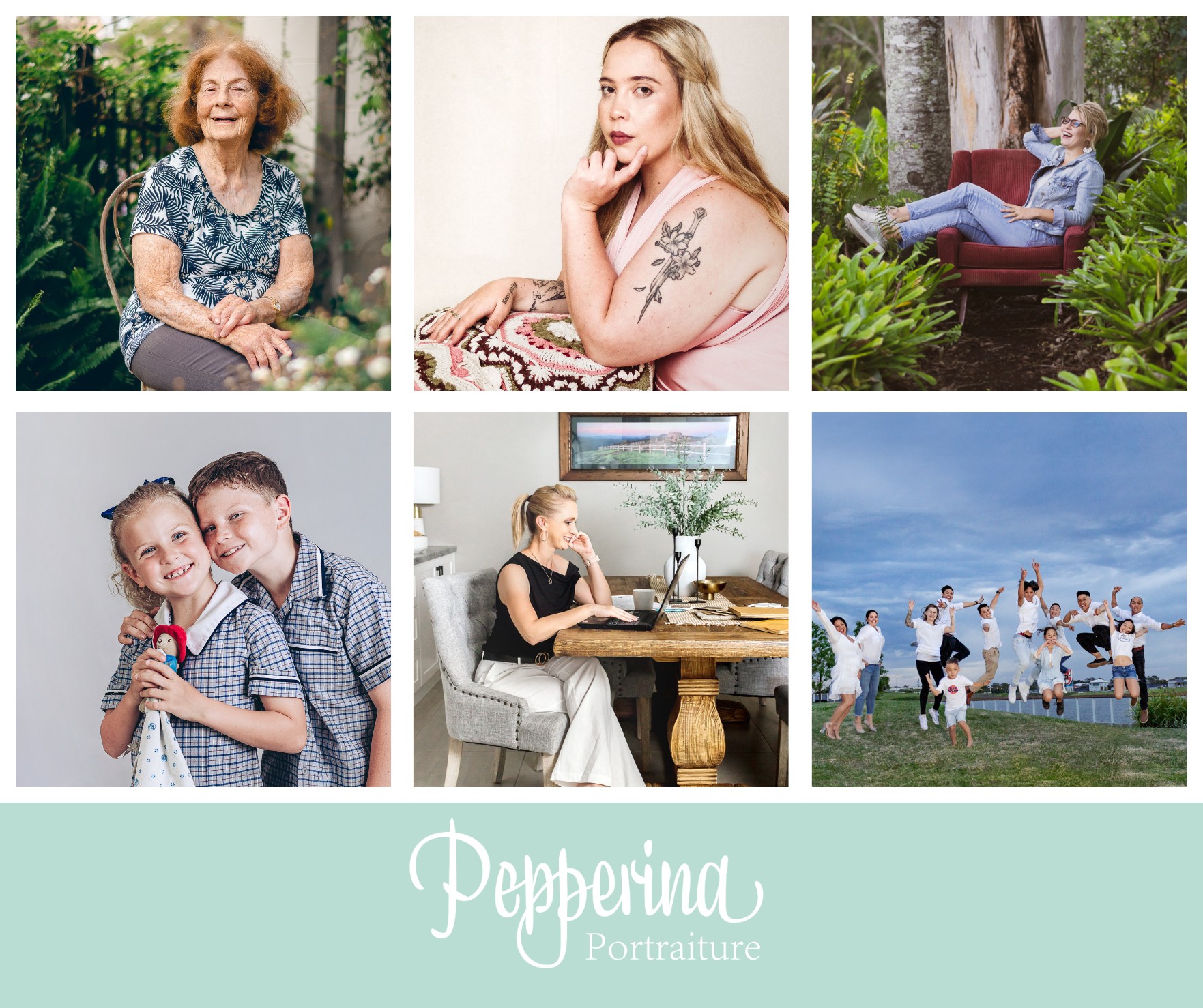 Photographic Services by Pepperina Portraiture in the Moreton Bay and Somerset Regions.

📸 *NEW* Documentary-style Legacy Portraiture - 'Portraits of Legacy : Stories of Old - $1,200
Not just portraits of your loved ones. I sit down with your loved one in their home or aged care facility and listen to their stories (audio recording them also for your keepsake) while documenting their likeness for you to have lasting memories to hold and to hear.

📸 *NEW* Styled sessions for women - 'Red Chair Sessions' and 'Her Truly' - $300
These sessions are designed to help the ladies that sit in my red chair or in my feminine styled studio set up gain confidence and to find their inner beauty. The Red Chair leans more to fun and striking images, and the Her Truly set up is more of a self discovery session.

📸 Mini sessions (15min themed sessions) - $75 - $250
Past mini sessions such as Christmas, Mothers Day and my most popular, Schooled minis.  You can show your interest for the Schooled minis by messaging me.

📸 Small Business Branding & Headshots - $250-$450

📸 General portrait sessions - family/couples/individuals - $250

You can find out more here:
Facebook: @pepperinaportraiture 
Website: www.pepperinaportraiture.com.au
Booking site: https://pepperinaportraitureminis.simplybook.me/v2/#book
My new services are not on my website but you can find out more on my booking site.

I look forward to seeing you on the other side of my lens.