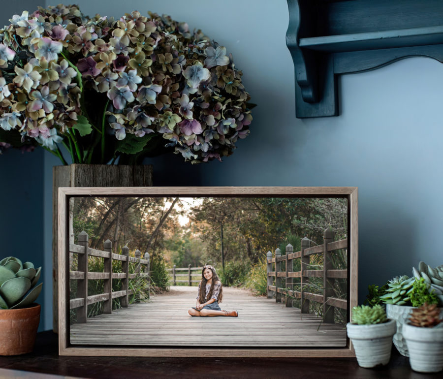 Rectangle Metal print with frame