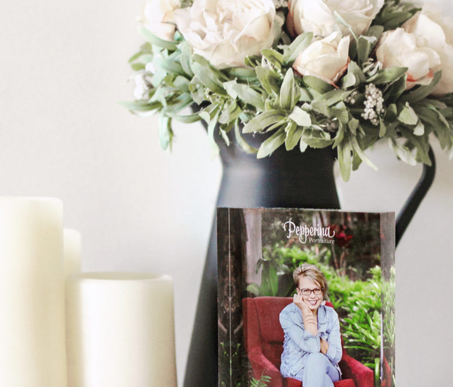 Free standing photo block in acrylic